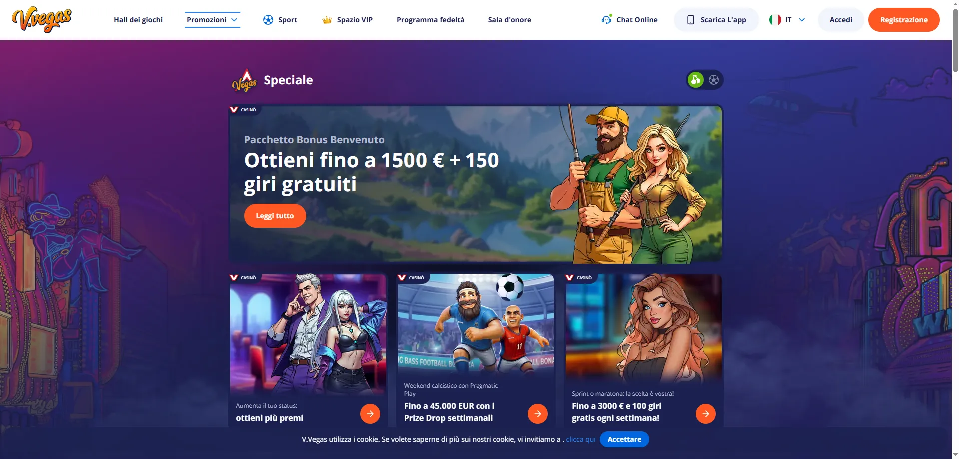 Deposito e Prelievo per i Giocatori Italiani — Vulkan Vegas