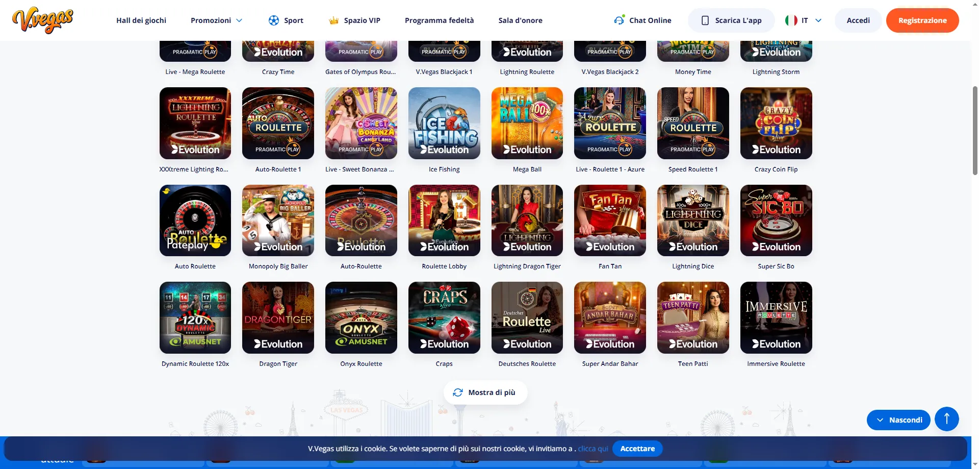 App Dedicata e Browser Mobile — Vulkan Vegas
